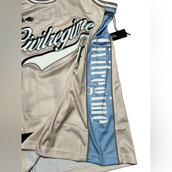 Civil Regime Major Basketball Jersey Beige Milk Men's Size
XL Embroidered Mesh - Picture 6 of 16